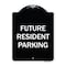 Signmission Designer Series-Future Resident Parking Black & White Heavy-Gauge Aluminum, 24" x 18", BW-1824-9974 A-DES-BW-1824-9974 - alternate 1